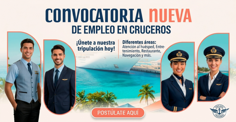 Lee más sobre el artículo 🚢 CONVOCATORIA NUEVA DE EMPLEO EN CRUCEROS