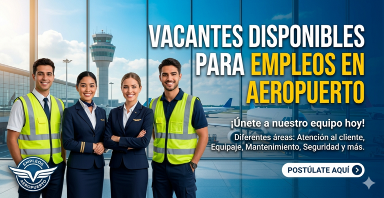 Lee más sobre el artículo ✈️ VACANTES DISPONIBLES PARA EMPLEOS EN AEROPUERTO