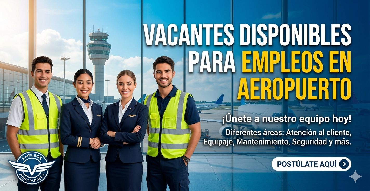 Lee más sobre el artículo ✈️ VACANTES DISPONIBLES PARA EMPLEOS EN AEROPUERTO