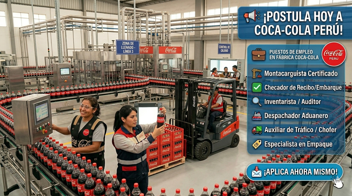 Lee más sobre el artículo 🥤 VACANTES DISPONIBLES EN COCA-COLA