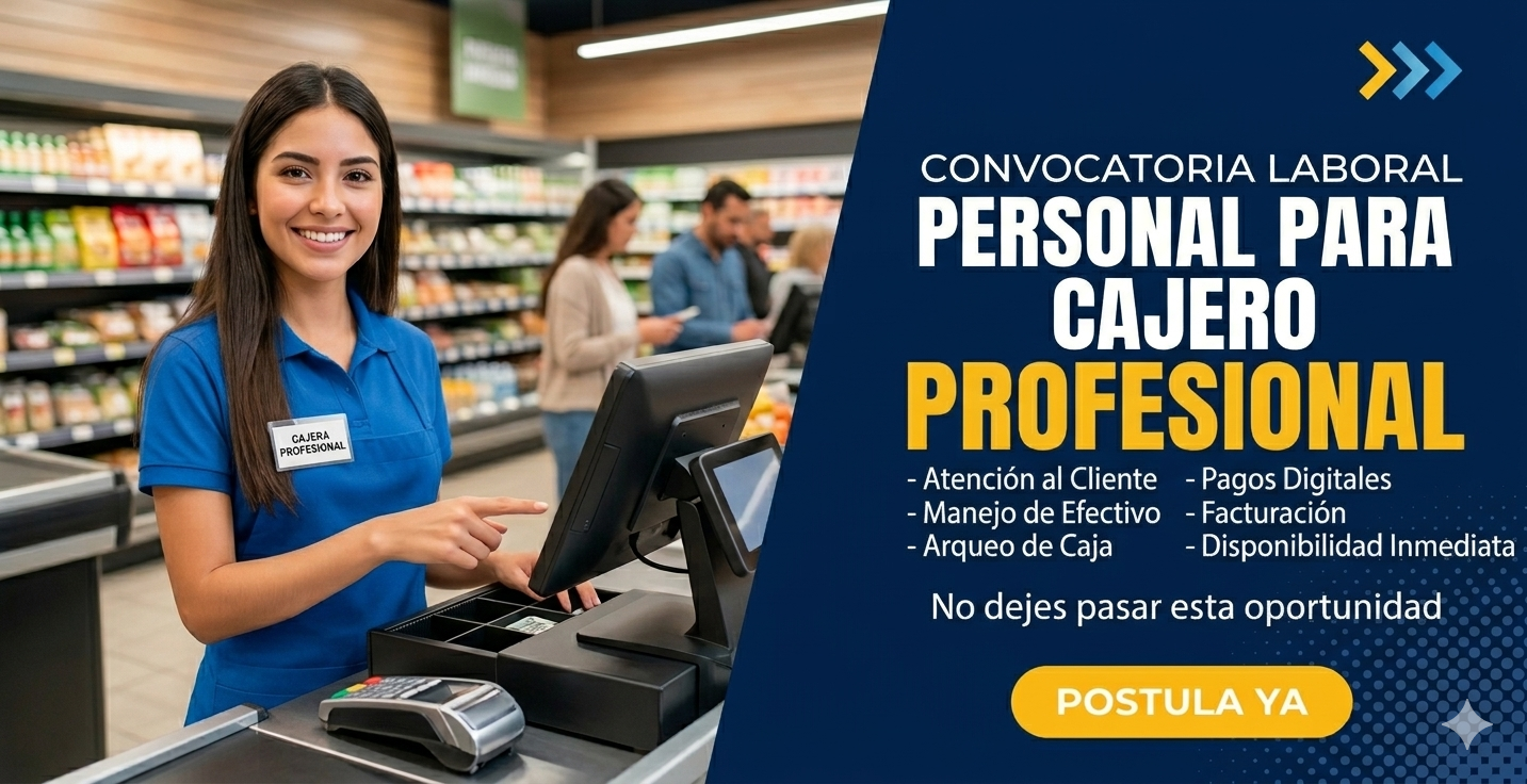 Lee más sobre el artículo 🛒 EMPLEOS DISPONIBLES PARA CAJERO: TU OPORTUNIDAD EN EL SECTOR RETAIL
