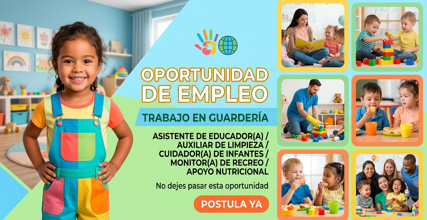 Lee más sobre el artículo 👶 EMPLEOS DISPONIBLES EN GUARDERIA: FORMA PARTE DEL DESARROLLO INFANTIL