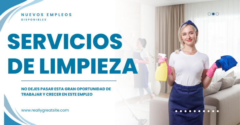Lee más sobre el artículo 🧹 NUEVOS EMPLEOS EN EL AREA DE LIMPIEZA
